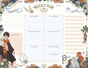 Seller image for Harry Potter Floral Fantasy Weekly Planner Notepad for sale by GreatBookPrices