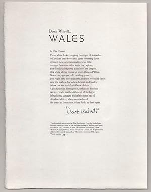 Wales (Signed Broadside)