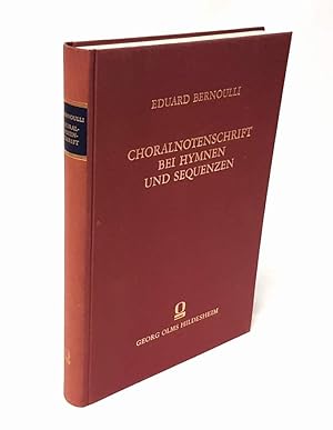 Bild des Verkufers fr Die Choralnotenschrift bei Hymnen und Sequenzen. Eine Untersuchung der auf Linie gesetzten Neumen als palographische Vorstudie zur Geschichte des einstimmigen Liedes im spteren Mittelalter. Mit einem Register der Textanfnge von Konrad Ameln. zum Verkauf von Antiquariat Dennis R. Plummer