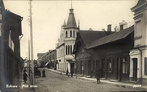 Foto Ansichtskarte / Postkarte Pikk Rakvere Wesenberg Estland,Pikk tänav, Straßenpartie im Ort