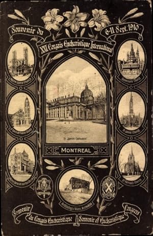 Ansichtskarte / Postkarte Montreal Québec Kanada, XXI Congres Eucharistique International 1910, S...