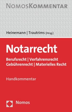 Immagine del venditore per Notarrecht venduto da Rheinberg-Buch Andreas Meier eK