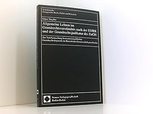 Seller image for Allgemeine Lehren im Grundrechtsverstndnis nach der EMRK und der Grundrechtsjudikatur des EuGH: Zur Nutzbarmachung konventionsrechtlicher Grundrechtsdogmatik im Bereich der Gemeinschaftsgrundrechte for sale by Book Broker