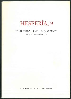 Bild des Verkufers fr Hespera, 9. Studi sulla grecit di Occidente. zum Verkauf von Studio Bibliografico Orfeo (ALAI - ILAB)