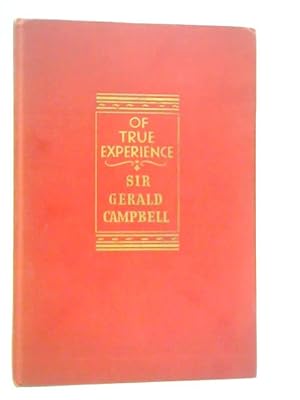 Seller image for Of True Experience for sale by World of Rare Books