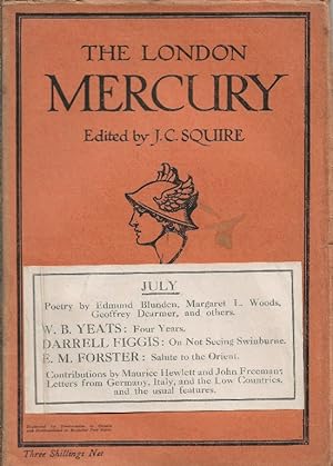 The London Mercury. Edited by J C Squire Vol.IV No.21, July 1921