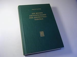 Die beiden Grundprobleme der Erkenntnistheorie Aufgrund von Manuskripten aus den Jahren 1930 - 19...