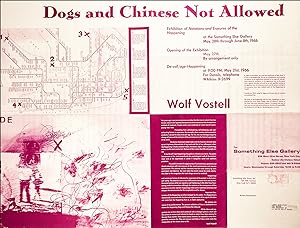 Dogs and Chinese Not Allowed. [Exhibition Poster Flyer.]