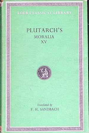 Bild des Verkufers fr Plutarch's Moralia XV zum Verkauf von Librodifaccia