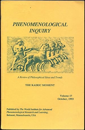 Immagine del venditore per Phenomenological Inquiry: A Review of Philosophical Ideas and Trends. Volume 17 (October, 1993) venduto da Antikvariat Valentinska
