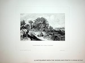 Bild des Verkufers fr Landschaft mit dem Schfer / The landscape with the shepherd zum Verkauf von ANTIQUARIAT.WIEN Fine Books & Prints