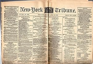 Imagen del vendedor de New-York Daily Tribune: Volume XXL, No. 6,231: Monday, April 15, 1861 a la venta por Dorley House Books, Inc.