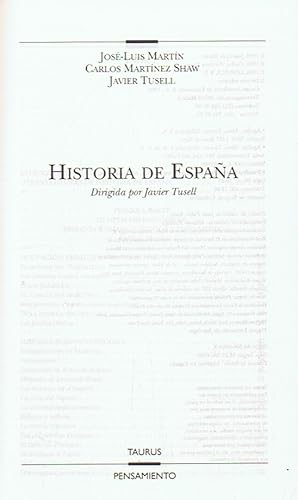 Imagen del vendedor de HISTORIA DE ESPAA a la venta por Librera Torren de Rueda