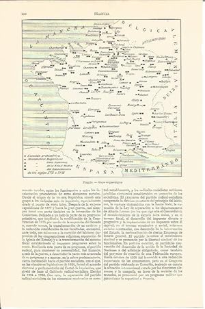 Imagen del vendedor de LAMINA V05624: Mapa arqueologico de Francia a la venta por EL BOLETIN