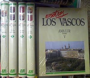 Imagen del vendedor de Nosotros los Vascos Ama Lur: geografa fsica y humana de Euskal Herria 5 tomos (obra Completa) a la venta por Almacen de los Libros Olvidados