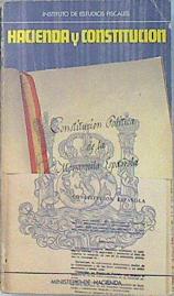 Bild des Verkufers fr Hacienda y Constitucion zum Verkauf von Almacen de los Libros Olvidados