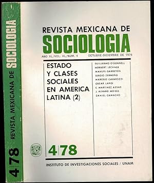 Bild des Verkufers fr Alternativas de poder regial en Mexico in Revista Mexicana de Sociologia Volume XL (40) Number 4 zum Verkauf von The Book Collector, Inc. ABAA, ILAB