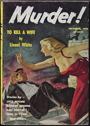 Imagen del vendedor de MURDER!: September, Sept. 1956 a la venta por Books from the Crypt