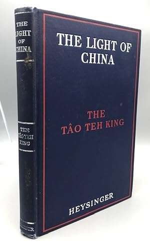 Seller image for The Light of China: The Tao Teh King for sale by Panoply Books