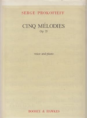 Cinq Melodies, Op.35 - Voice & Piano