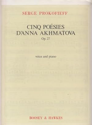 Cinq Poesies D'Anna Akhmatova, Op.27 - Voice & Piano