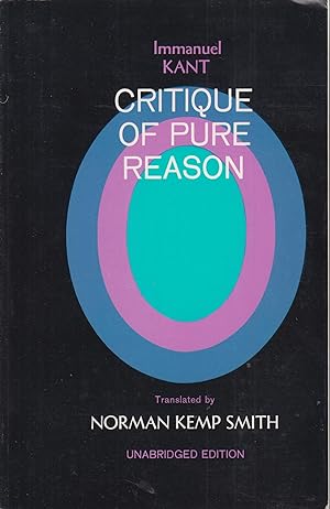 Bild des Verkufers fr Critique of Pure Reason zum Verkauf von Robinson Street Books, IOBA