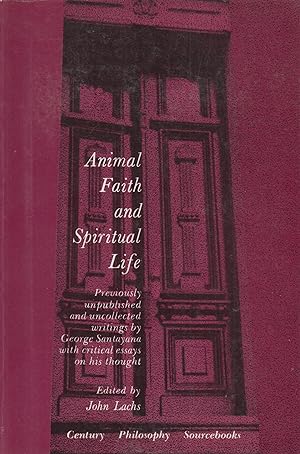 Bild des Verkufers fr Animal Faith and Spiritual Life zum Verkauf von Robinson Street Books, IOBA