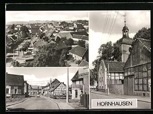 Bild des Verkäufers für Ansichtskarte Hornhausen, Dorfstrasse, Teilansicht, Strasse der Einheit zum Verkauf von Bartko-Reher