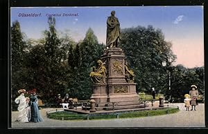 Bild des Verkufers fr Ansichtskarte Dsseldorf, Cornelius-Denkmal zum Verkauf von Bartko-Reher