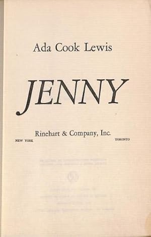 Seller image for JENNY for sale by WeBuyBooks