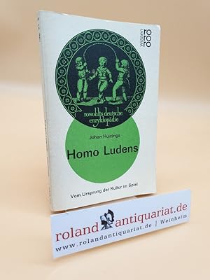 Bild des Verkufers fr Homo ludens (5159 318). Vom Ursprung der Kultur im Spiel. zum Verkauf von Roland Antiquariat UG haftungsbeschrnkt