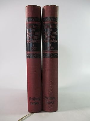 Seller image for Jahrbuch der Zeit- und Kulturgeschichte. Zwei Jahrgnge (1907 und 1908) im Konvolut. (= Herders Jahrbcher). for sale by Antiquariat Bookfarm