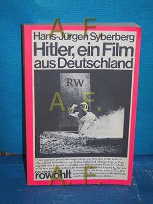 Bild des Verkufers fr Hitler, ein Film aus Deutschland (Das neue Buch 108) Hans-Jrgen Syberberg / zum Verkauf von Antiquarische Fundgrube e.U.