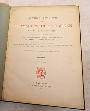 Originalabdruck von Formschneider-Arbeiten des XVI und XVII Jahrhunderts