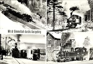 Seller image for Ansichtskarte / Postkarte Dampflokomotiven im Erzgebirge, Hammerunterwiesenthal, Niederschmiedeberg, Steinbach, Kretscham for sale by akpool GmbH