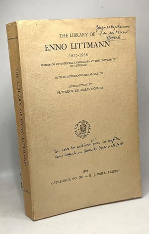 The Library of Enno Littmann 1857 - 1958 - professor of oreintal languages at the university of T...
