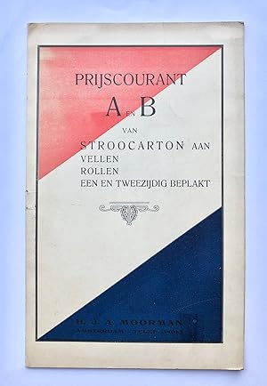 [Printing press, Amsterdam] Prijscourant A en B van Stroocarton aan vellen, rollen, een en tweezi...