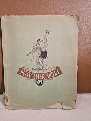 Deutscher Sport. Sammelbilderalbum der GEG, Grosseinkaufsgenossenschaft Hamburg mit 96 lose einge...