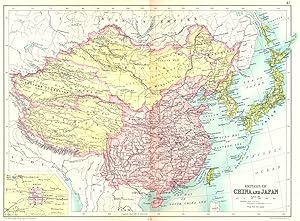 Seller image for Empires of China and Japan; Inset map of Peking for sale by Antiqua Print Gallery