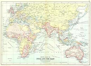 Route Chart to India and the East on Mercators projection