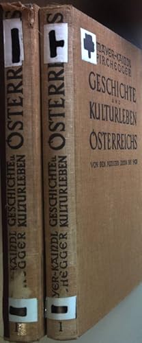 Imagen del vendedor de Geschichte und Kulturleben sterreichs: auf Grundlage der "Geschichte sterreichs" von Franz Martin Mayer und ihrer Bearbeitungen durch Raimund Friedrich Kaindl und Hans Pirchegger (2 Bnde) - Bd.I: Von den ltesten Zeiten bis 1493/ Bd.II: Von 1493 bis 1792. a la venta por books4less (Versandantiquariat Petra Gros GmbH & Co. KG)