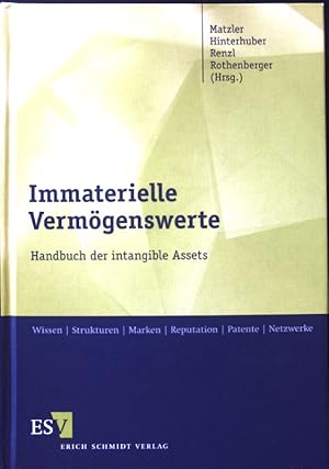 Bild des Verkufers fr Immaterielle Vermgenswerte : Handbuch der intangible assets ; zum Verkauf von books4less (Versandantiquariat Petra Gros GmbH & Co. KG)