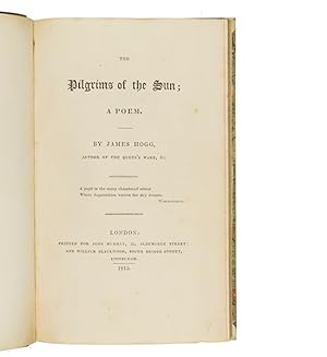 Bild des Verkufers fr The Pilgrims of the Sun; a poem. zum Verkauf von Jarndyce, The 19th Century Booksellers
