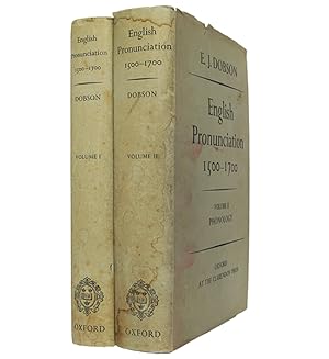 Bild des Verkufers fr English Pronunciation, 1500-1700. 2 vols. zum Verkauf von Jarndyce, The 19th Century Booksellers