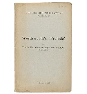 Bild des Verkufers fr Wordsworth's Prelude. zum Verkauf von Jarndyce, The 19th Century Booksellers