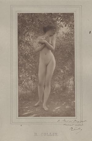 "PHOTO de NU ARTISTIQUE originale signée par R. COLLIN (début 1900)"