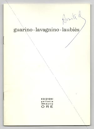 Seller image for GUARINO - LAVAGNINO - LAUBIES. for sale by Librairie-Galerie Dorbes Tobeart