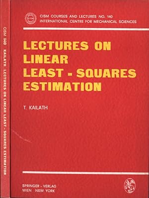 Immagine del venditore per Lectures on linear least - squares estimation venduto da Biblioteca di Babele