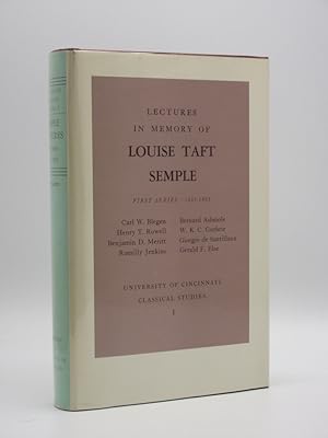 Lectures in Memory of Louise Taft Semple