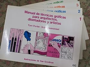 Bild des Verkufers fr MANUAL DE TECNICAS GRAFICAS PARA ARQUITECTOS, DISEADORES Y ARTISTAS. 1, 2, 3 y 4. (en 4 tomos). zum Verkauf von Librera DANTE
